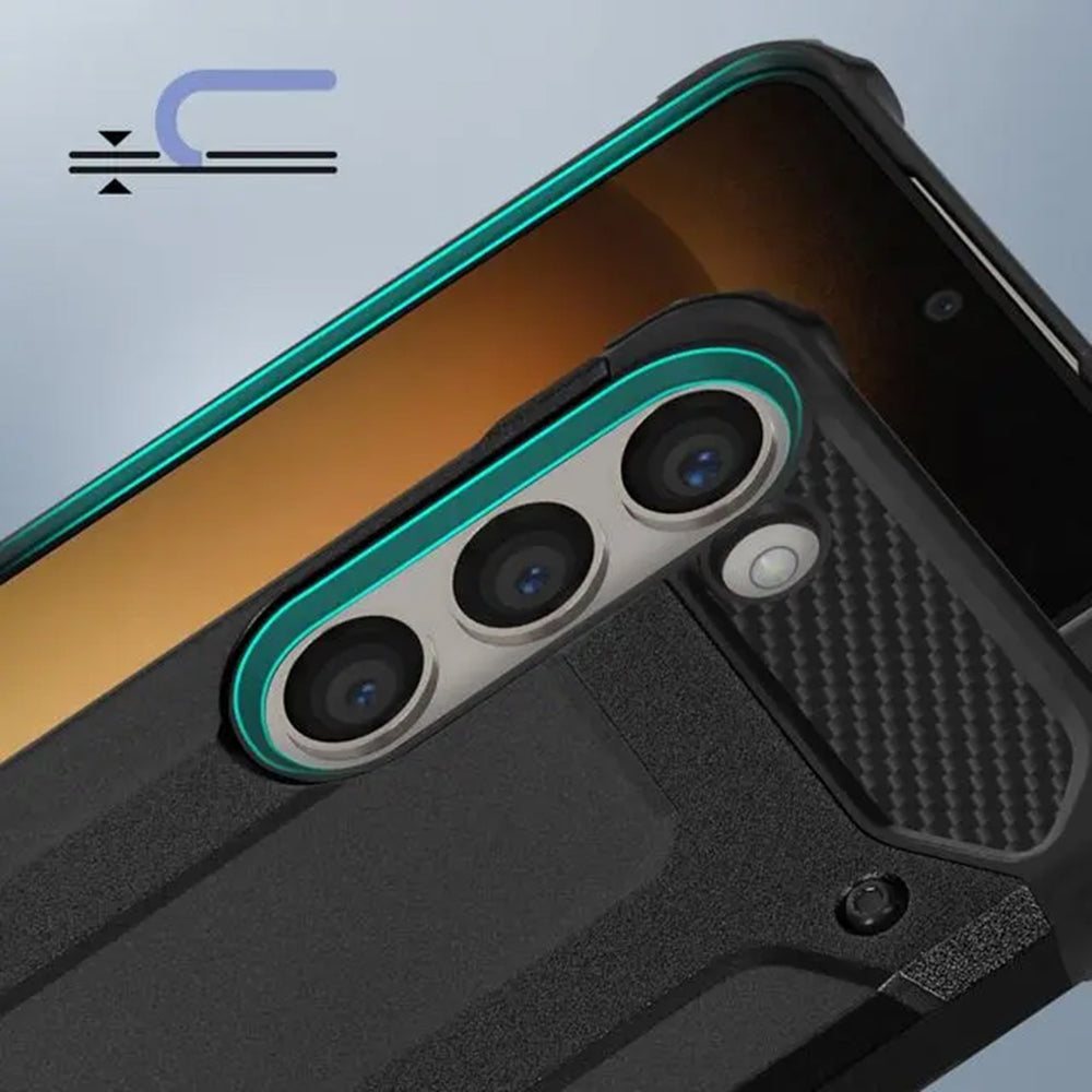 Capa para Samsung Galaxy S23+ S916, Techsuit, Hybrid Armor, Preta