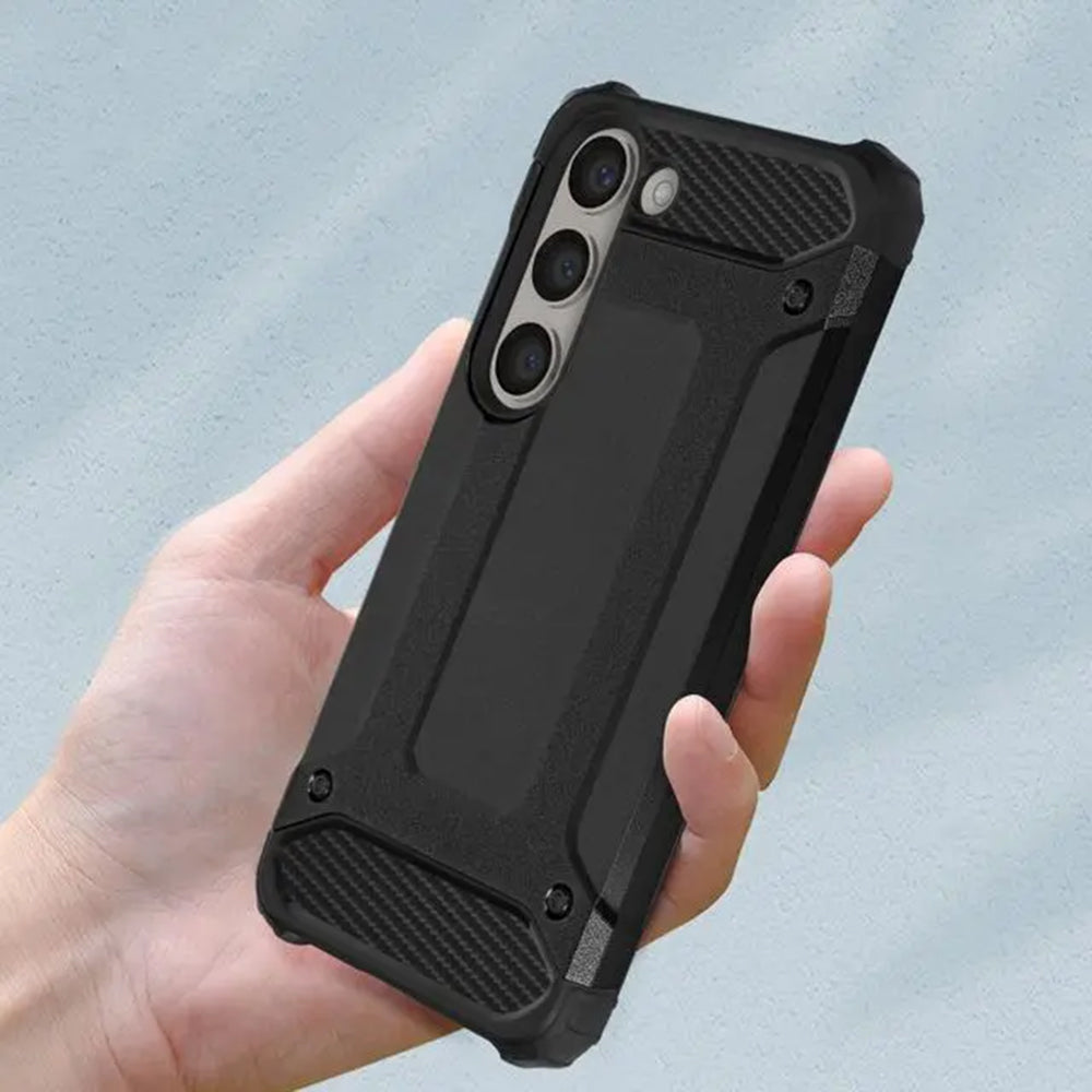 Capa para Samsung Galaxy S23+ S916, Techsuit, Hybrid Armor, Preta