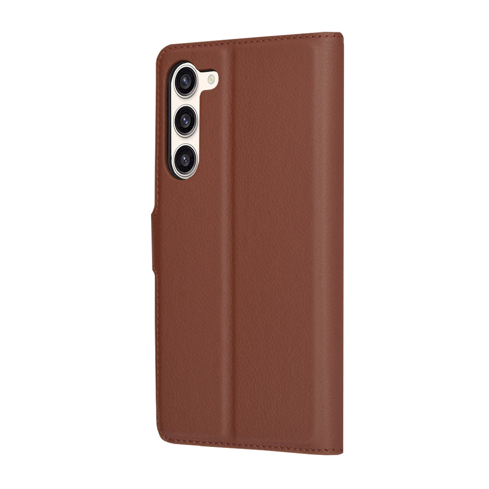 Capa para Samsung Galaxy S23+ S916, Techsuit, Leather Folio, Castanha