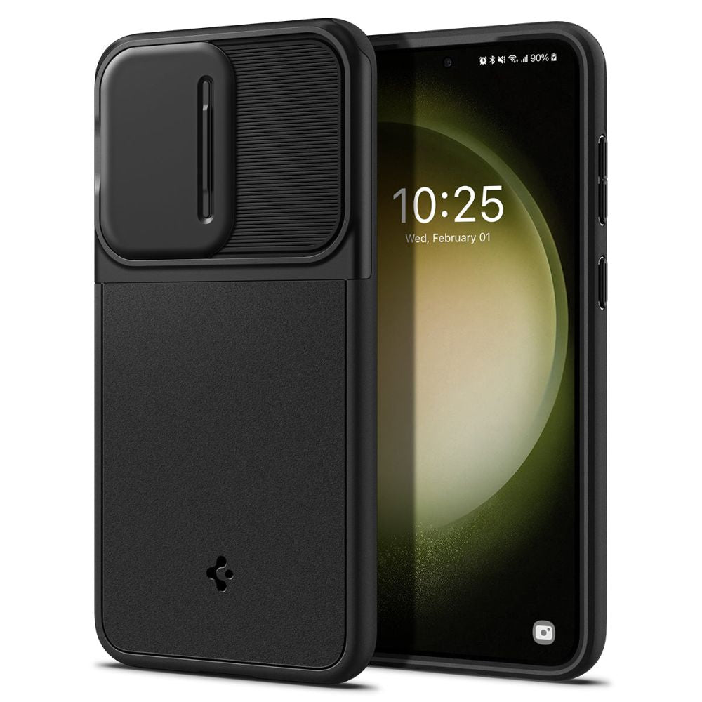 Capa para Samsung Galaxy S23 S911, Spigen, Optik Armor, Preta