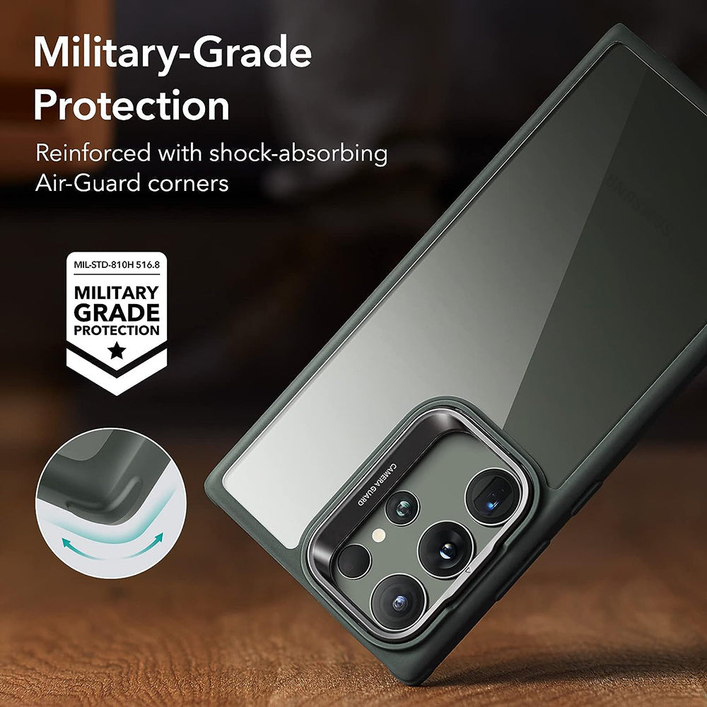 Capa para Samsung Galaxy S23 Ultra S918, ESR, Classic Kickstand, Verde Transparente