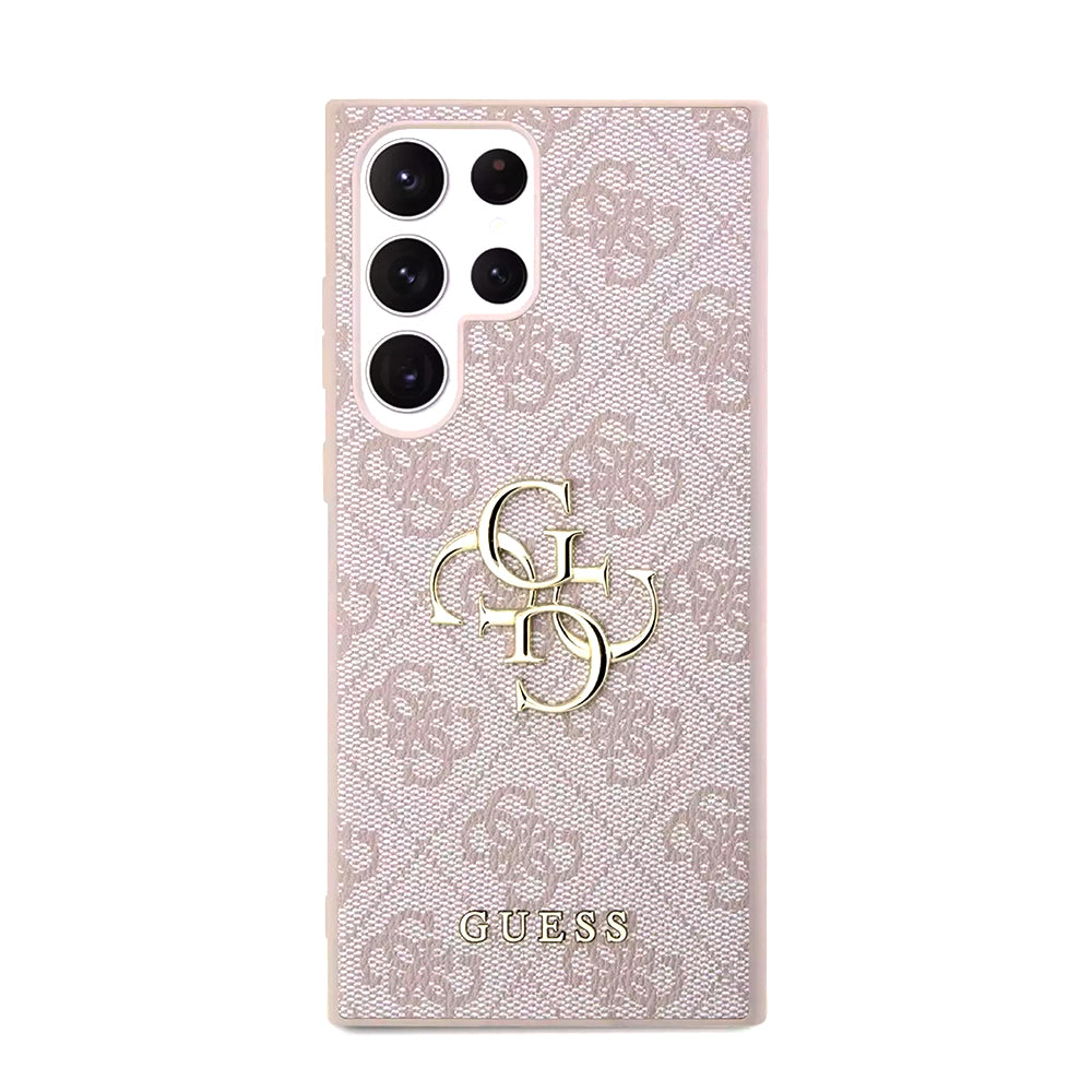 Capa para Samsung Galaxy S23 Ultra S918, Guess, 4G Big Logo, Rosa