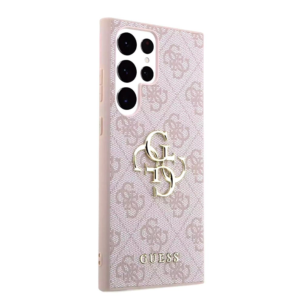 Capa para Samsung Galaxy S23 Ultra S918, Guess, 4G Big Logo, Rosa