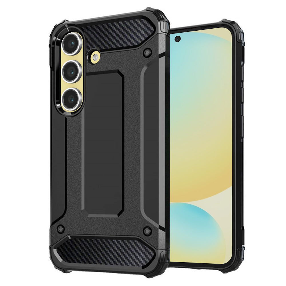Capa para Samsung Galaxy S24 FE S721, Techsuit, Hybrid Armor, Preta