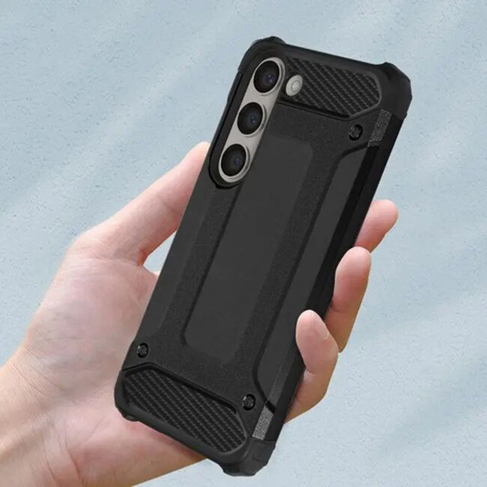 Capa para Samsung Galaxy S24 FE S721, Techsuit, Hybrid Armor, Preta