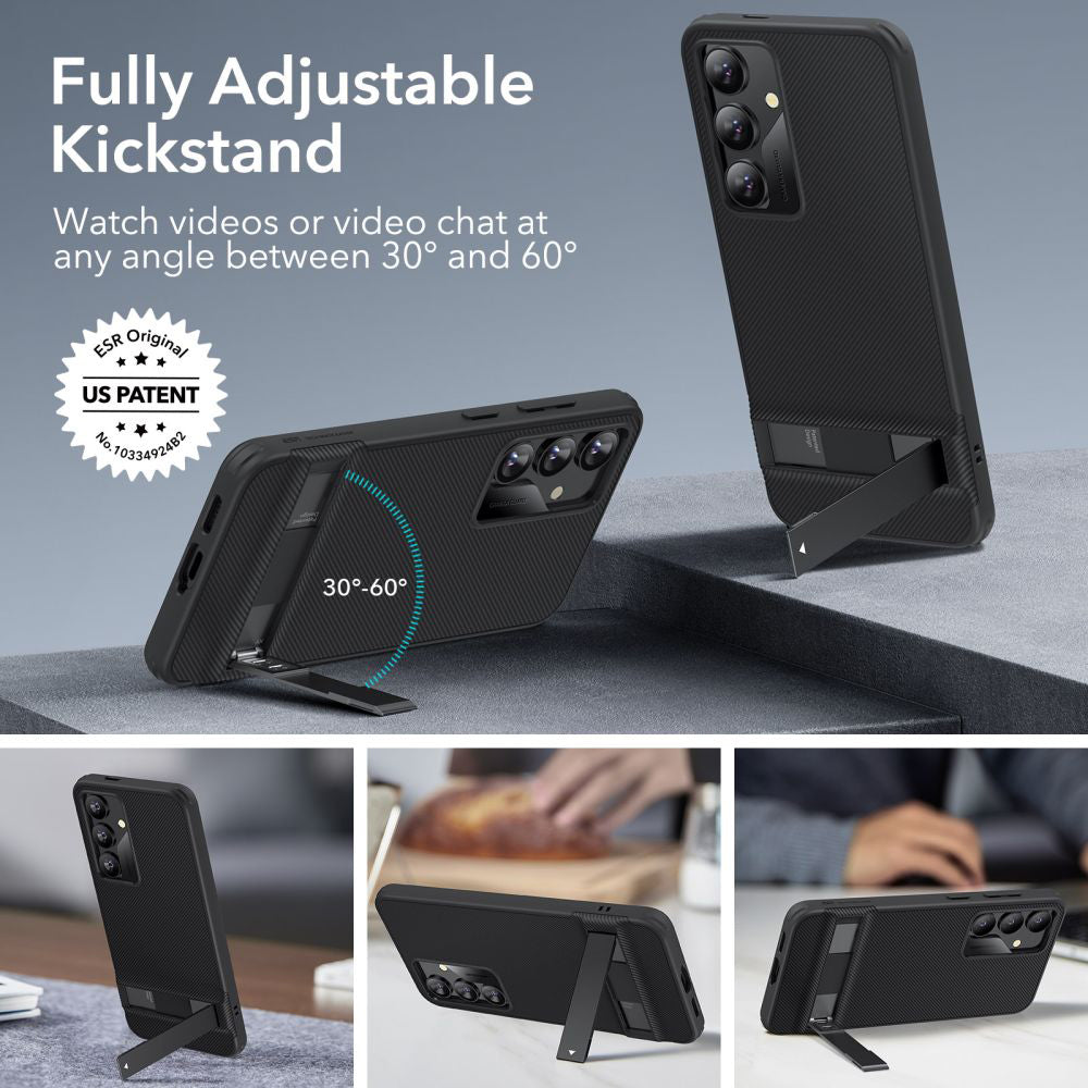 Capa para Samsung Galaxy S24+ S926, ESR, Air Shield Boost Kickstand, Preta