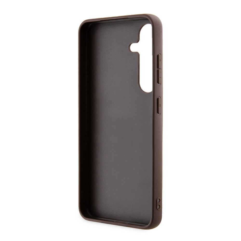 Capa para Samsung Galaxy S24+ S926, Guess, 4G Stripe, Castanho