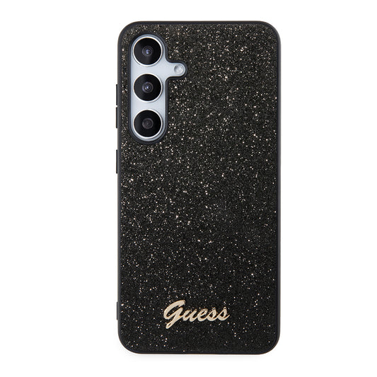 Capa para Samsung Galaxy S24+ S926, Guess, Glitter Script, Preta