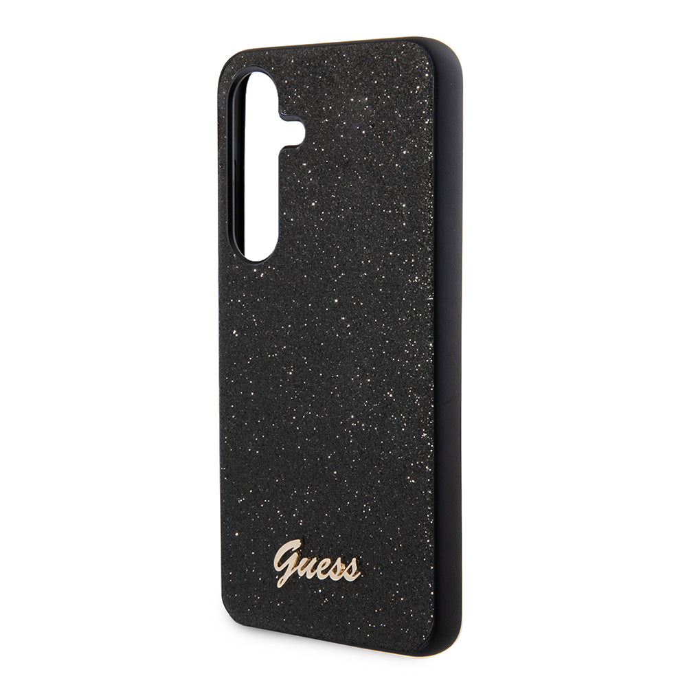 Capa para Samsung Galaxy S24+ S926, Guess, Glitter Script, Preta