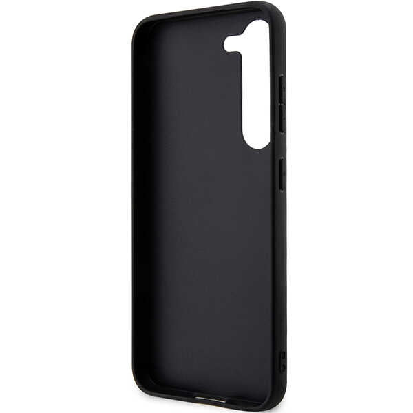 Capa para Samsung Galaxy S24+ S926, Karl Lagerfeld, Saffiano Monogram Metal Logo, Preta