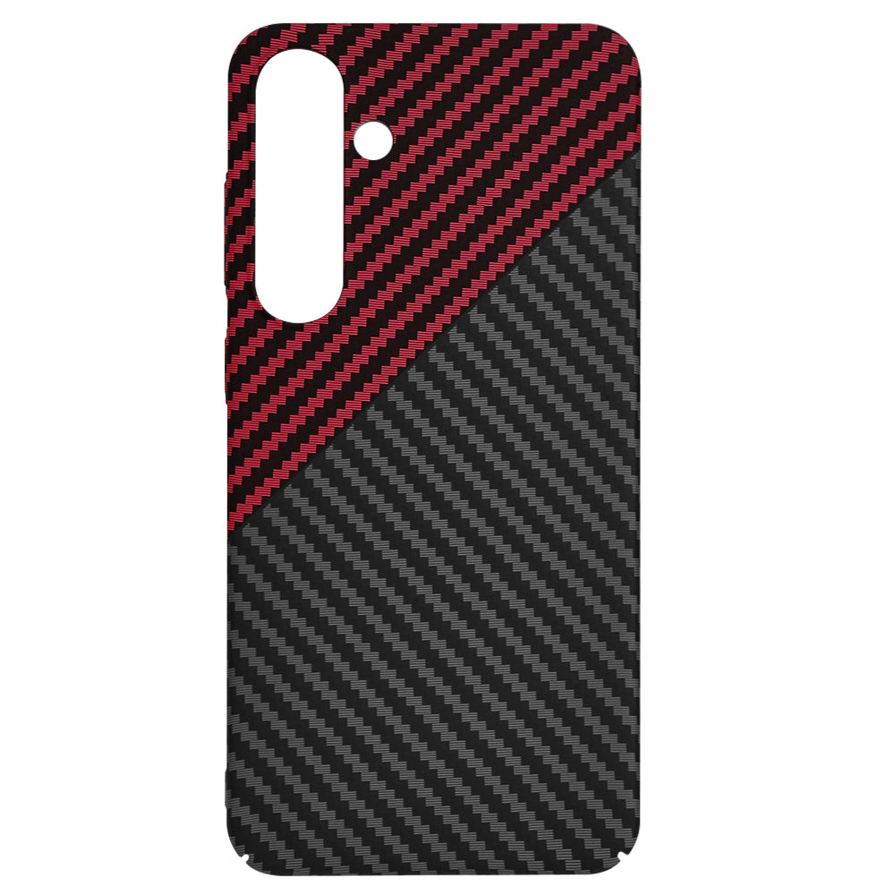 Capa para Samsung Galaxy S24+ S926, Techsuit, Carbonite FiberShell, Preto Vermelho