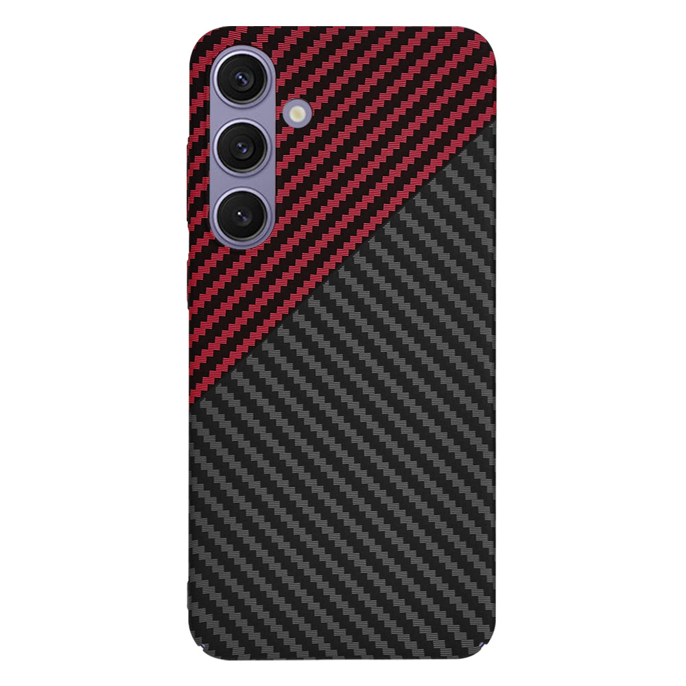 Capa para Samsung Galaxy S24+ S926, Techsuit, Carbonite FiberShell, Preto Vermelho