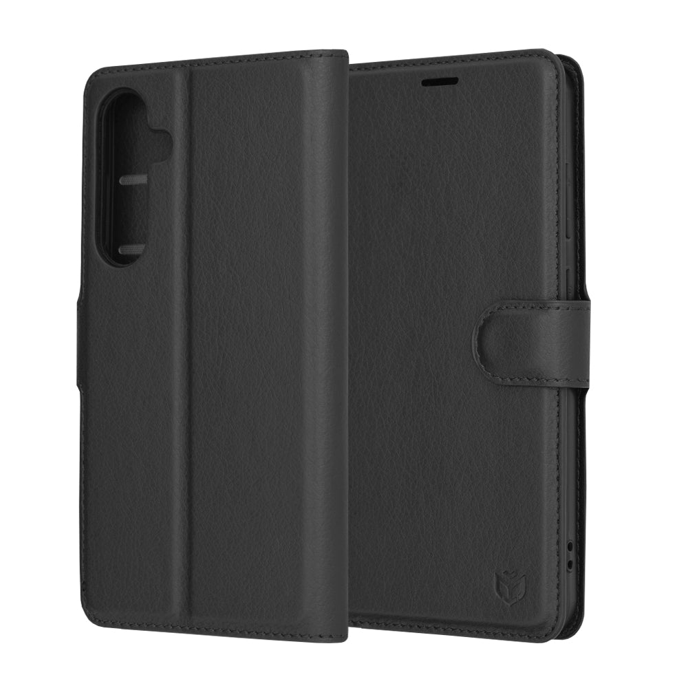Capa para Samsung Galaxy S24+ S926, Techsuit, Leather Folio, Preta