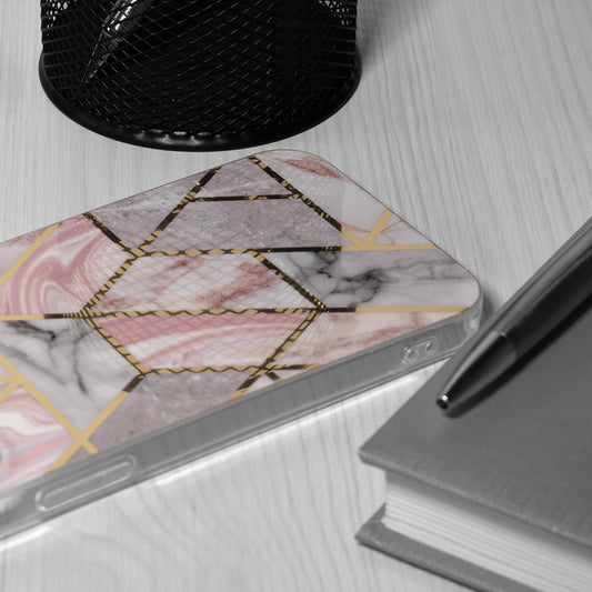 Capa para Samsung Galaxy S24+ S926, Techsuit, Marble, Rosa
