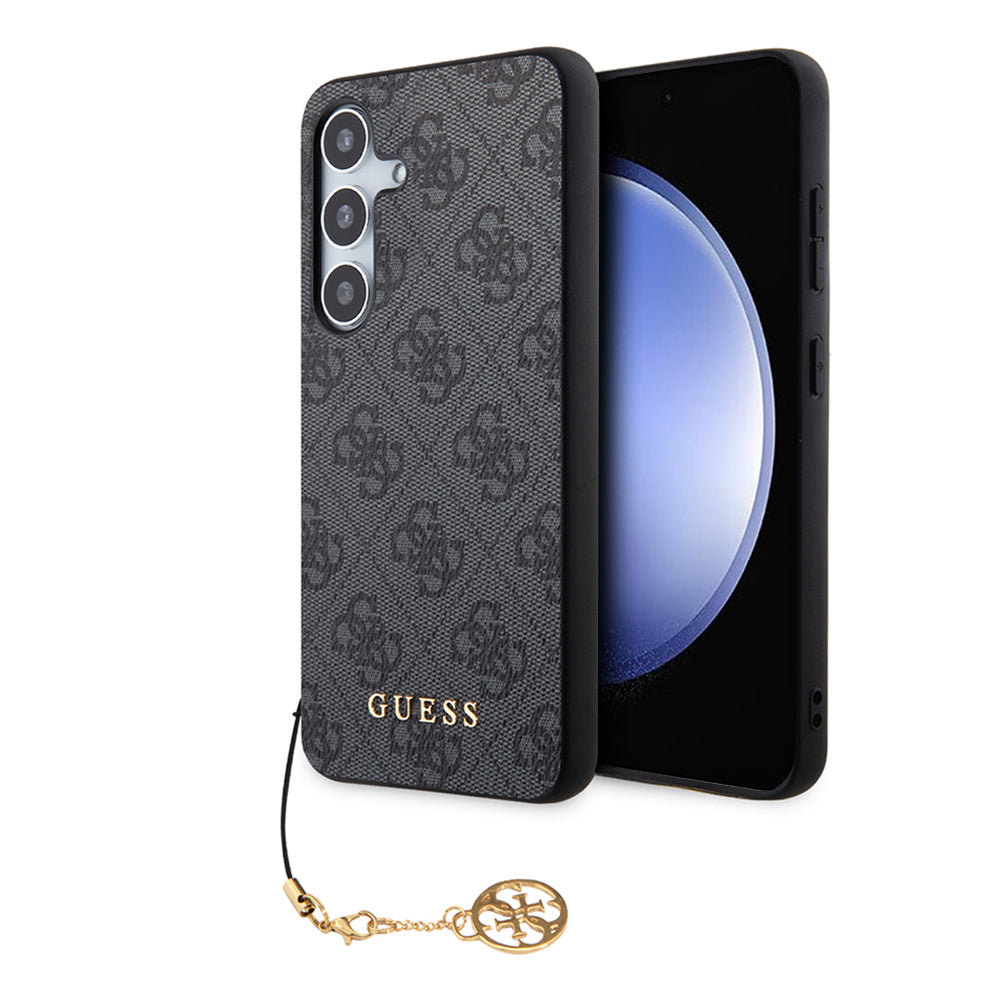 Capa para Samsung Galaxy S24 S921, Guess, 4G Charm, Preta