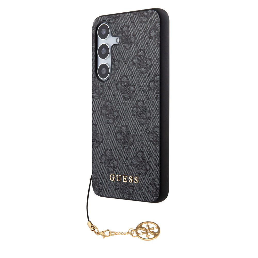 Capa para Samsung Galaxy S24 S921, Guess, 4G Charm, Preta