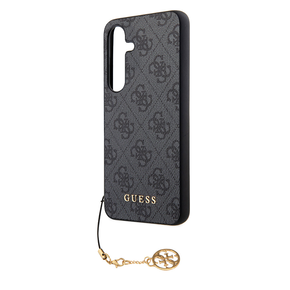 Capa para Samsung Galaxy S24 S921, Guess, 4G Charm, Preta