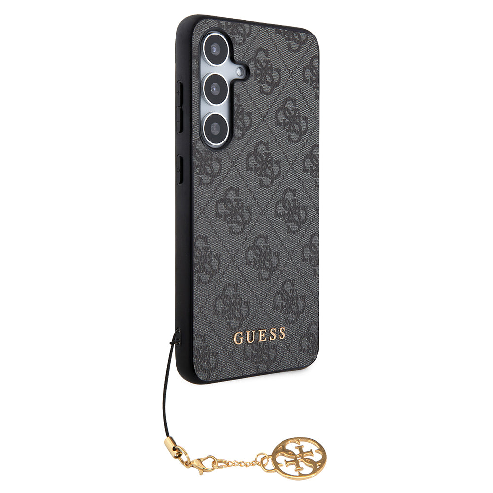 Capa para Samsung Galaxy S24 S921, Guess, 4G Charm, Preta