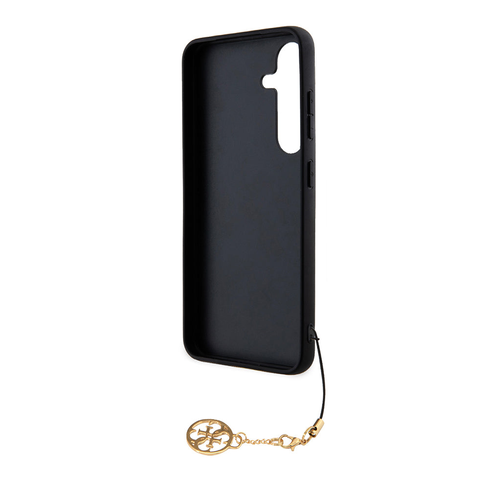 Capa para Samsung Galaxy S24 S921, Guess, 4G Charm, Preta