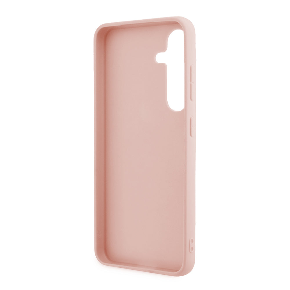Capa para Samsung Galaxy S24 S921, Guess, Glitter Script, Rosa