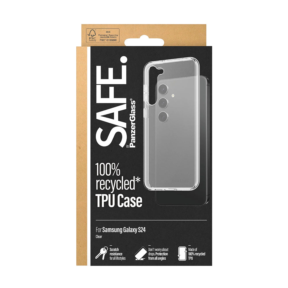 Capa para Samsung Galaxy S24 S921, PanzerGlass, Safe., Transparente