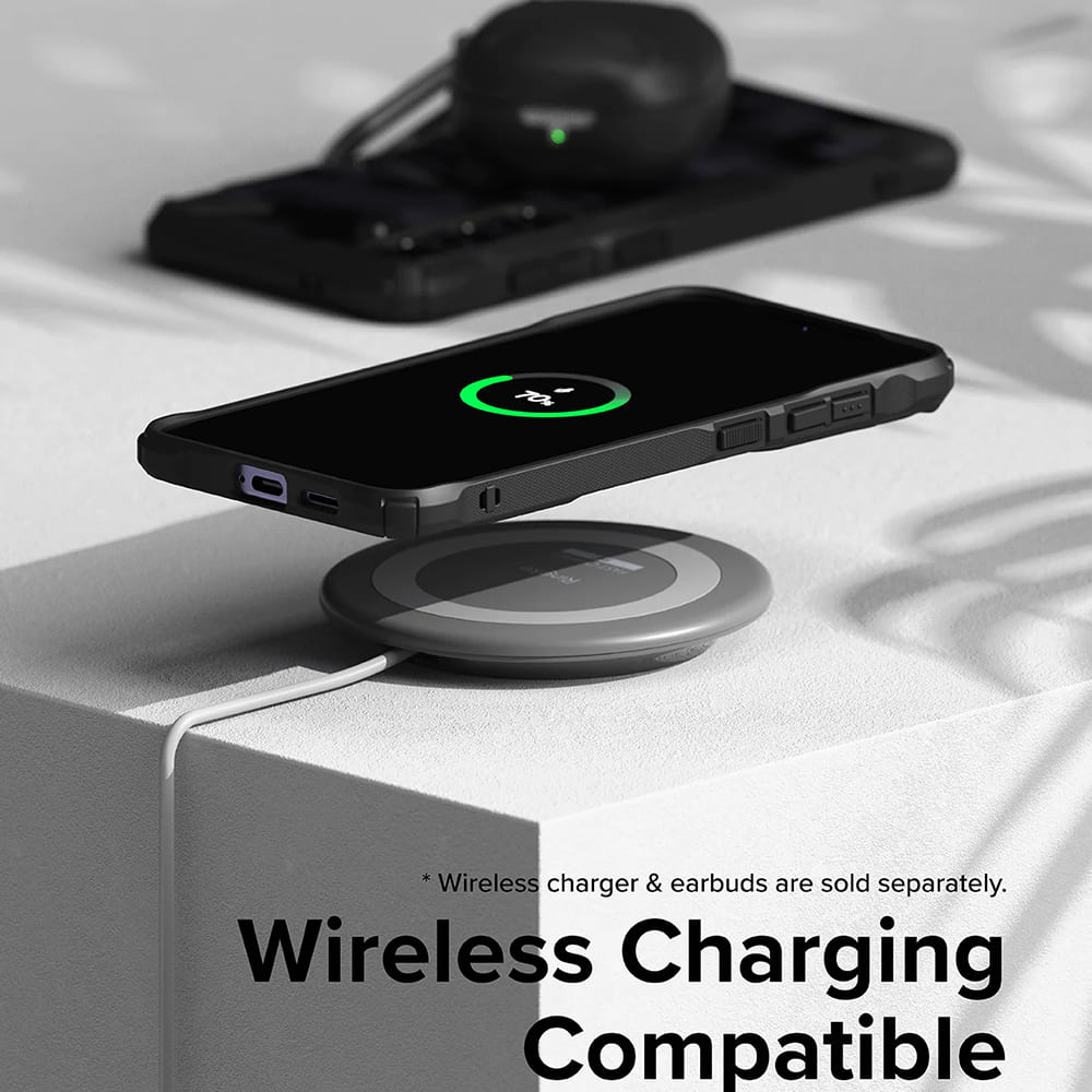 Capa para Samsung Galaxy S24 S921, Ringke, Fusion X, Preta