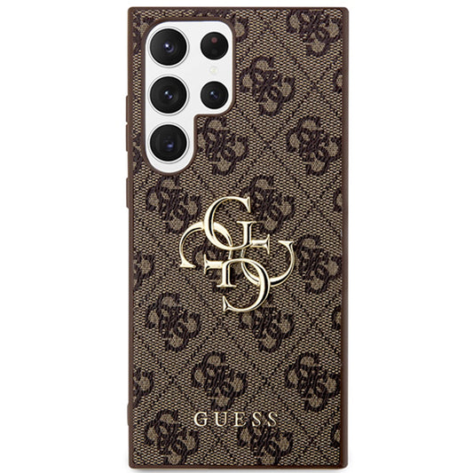 Capa para Samsung Galaxy S24 Ultra S928, Guess, 4G Big Logo, Castanho