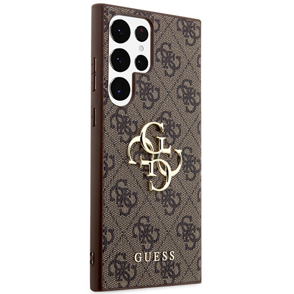 Capa para Samsung Galaxy S24 Ultra S928, Guess, 4G Big Logo, Castanho