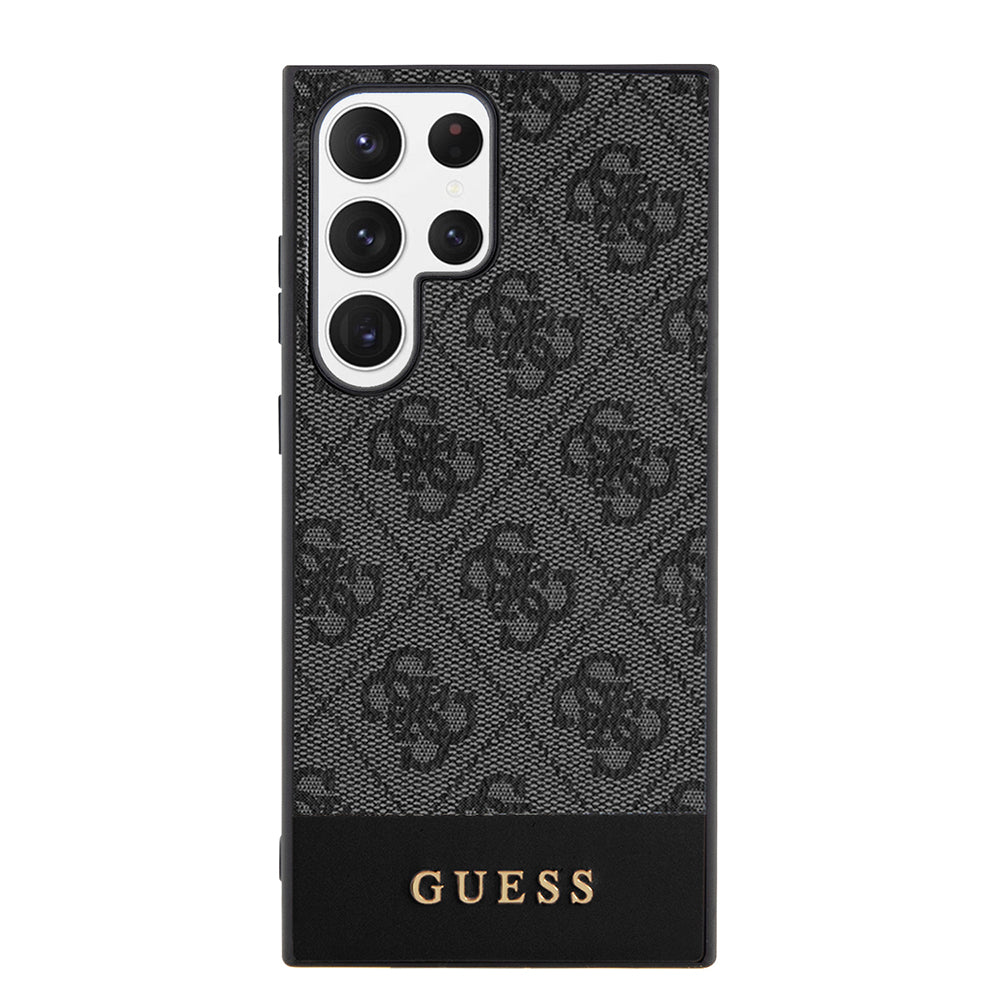 Capa para Samsung Galaxy S24 Ultra S928, Guess, 4G Stripe, Preta