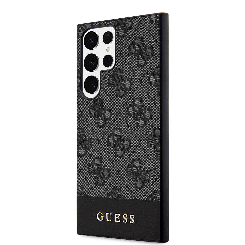 Capa para Samsung Galaxy S24 Ultra S928, Guess, 4G Stripe, Preta