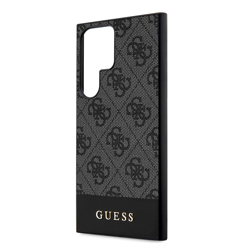 Capa para Samsung Galaxy S24 Ultra S928, Guess, 4G Stripe, Preta
