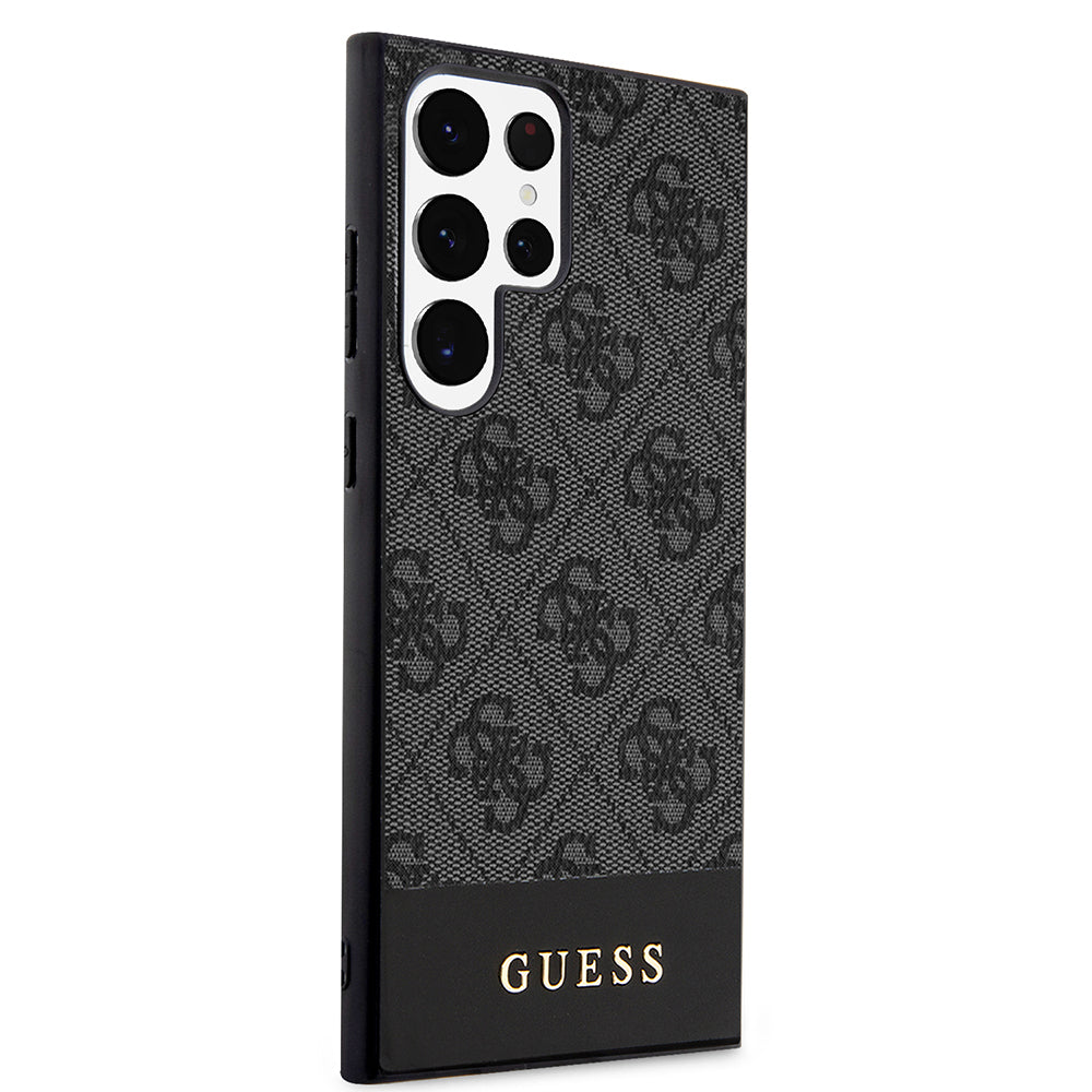 Capa para Samsung Galaxy S24 Ultra S928, Guess, 4G Stripe, Preta