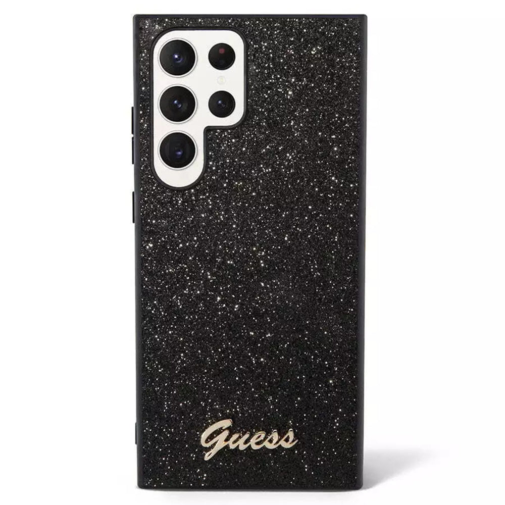 Capa para Samsung Galaxy S24 Ultra S928, Guess, Glitter Script, Preta