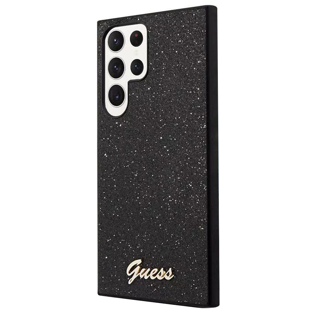 Capa para Samsung Galaxy S24 Ultra S928, Guess, Glitter Script, Preta