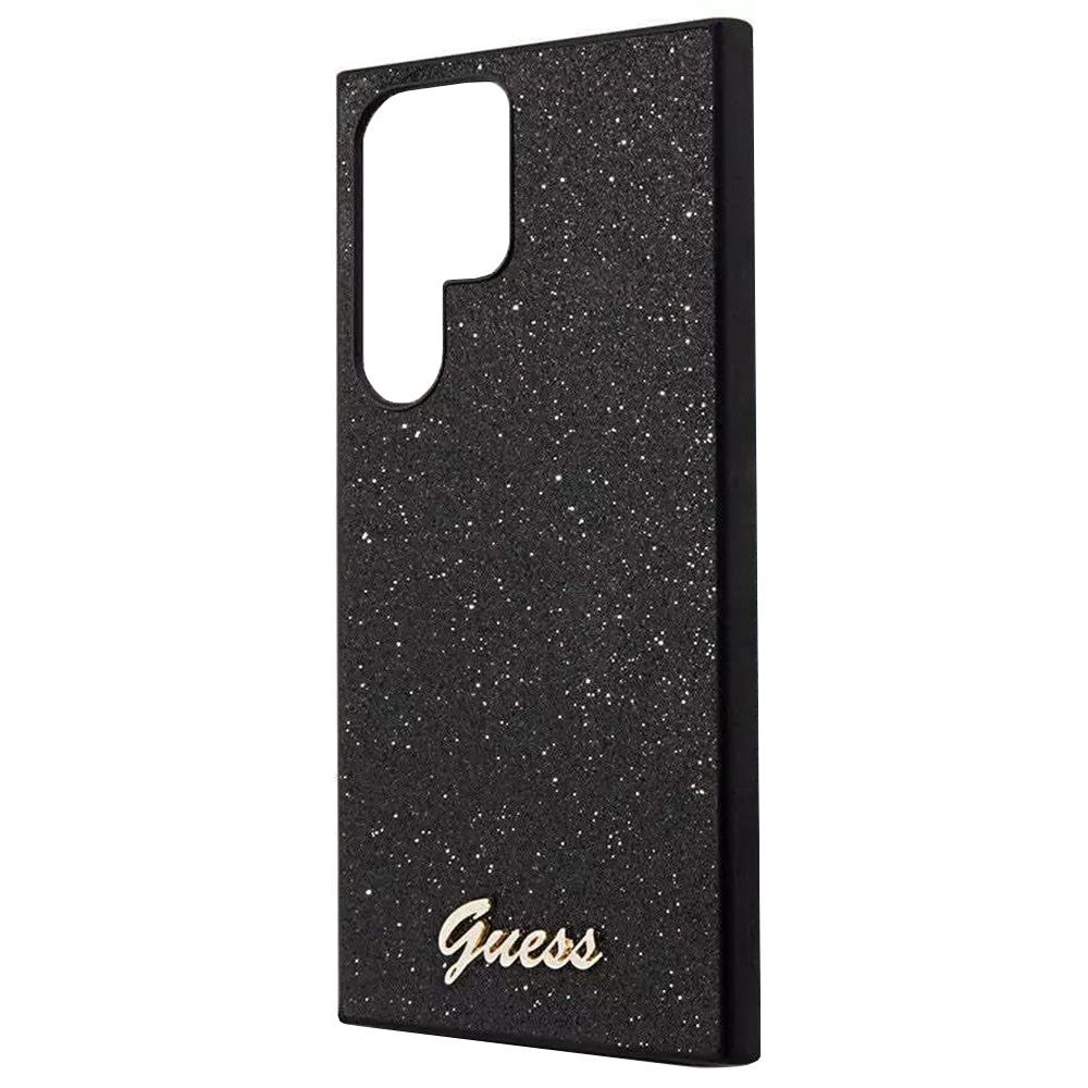 Capa para Samsung Galaxy S24 Ultra S928, Guess, Glitter Script, Preta