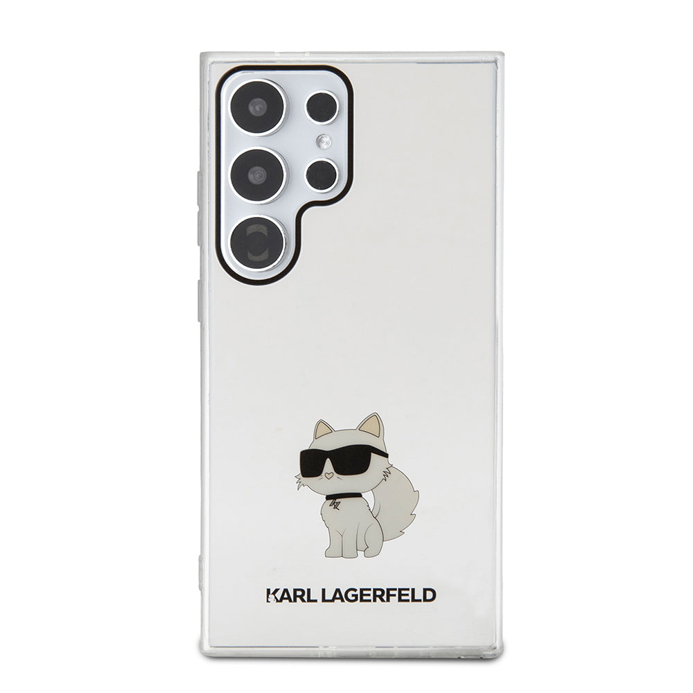 Capa para Samsung Galaxy S24 Ultra S928, Karl Lagerfeld, IML Luxury Choupette, Transparente