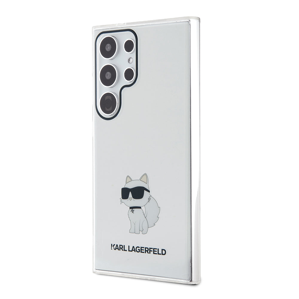 Capa para Samsung Galaxy S24 Ultra S928, Karl Lagerfeld, IML Luxury Choupette, Transparente