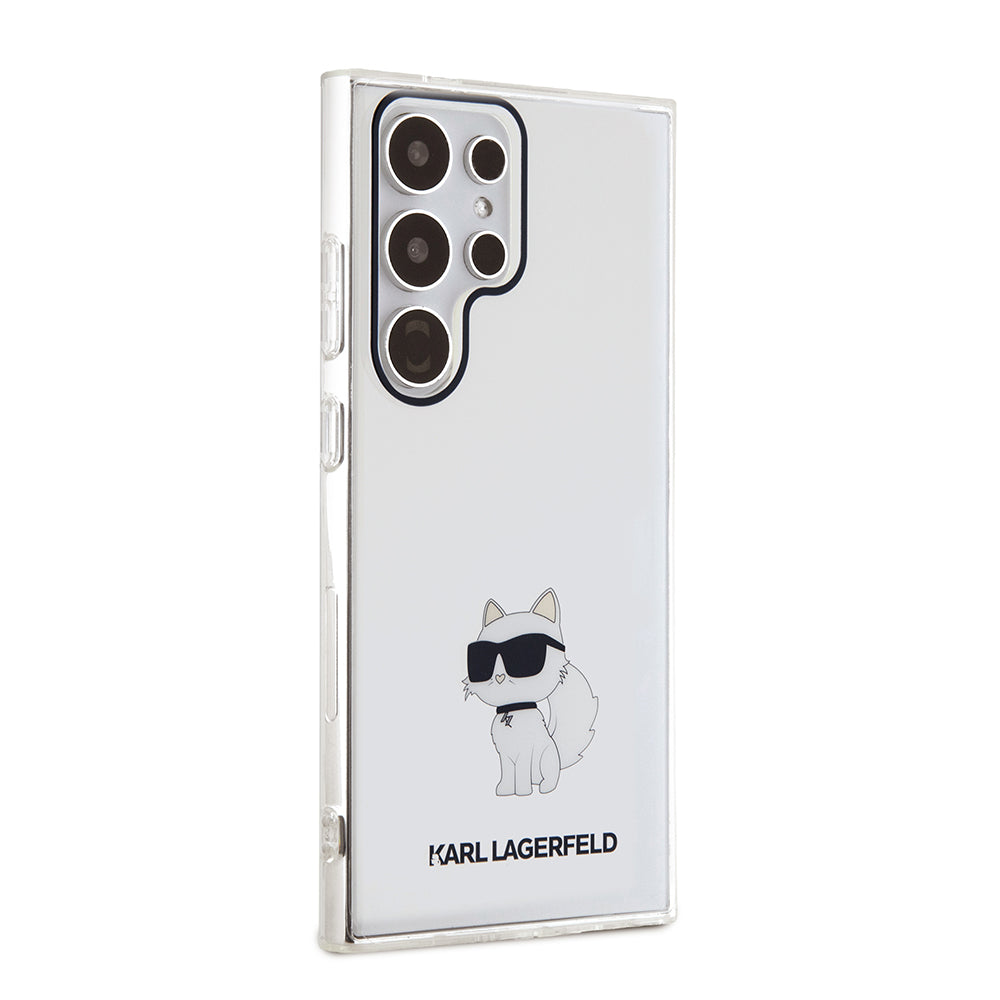 Capa para Samsung Galaxy S24 Ultra S928, Karl Lagerfeld, IML Luxury Choupette, Transparente