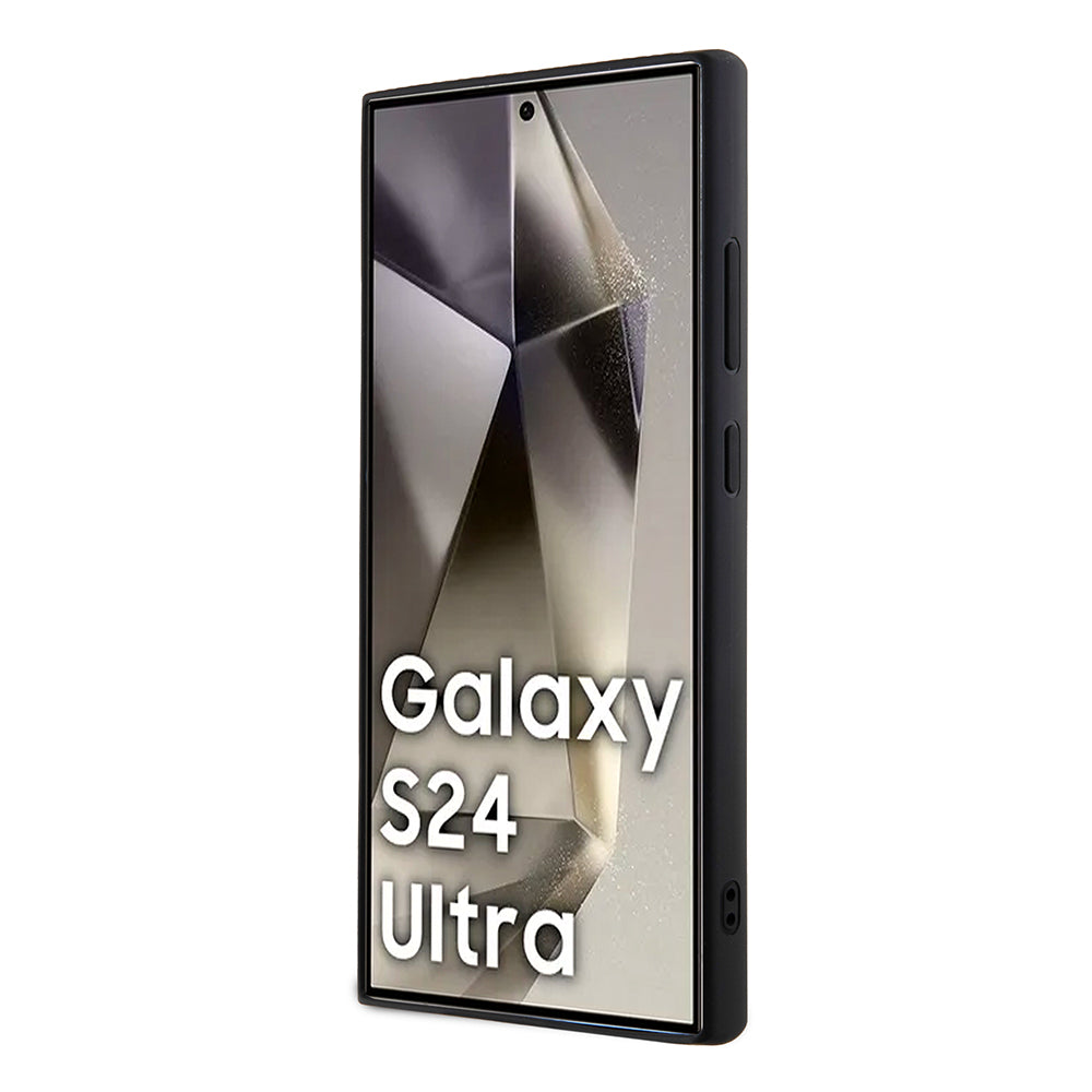 Capa para Samsung Galaxy S24 Ultra S928, Karl Lagerfeld, Rhinestone Metal Plate, Preta