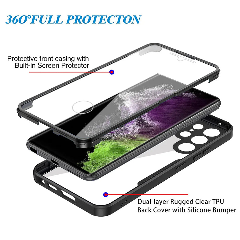 Capa para Samsung Galaxy S24 Ultra S928, Techsuit, ColorVerse 360, Preta