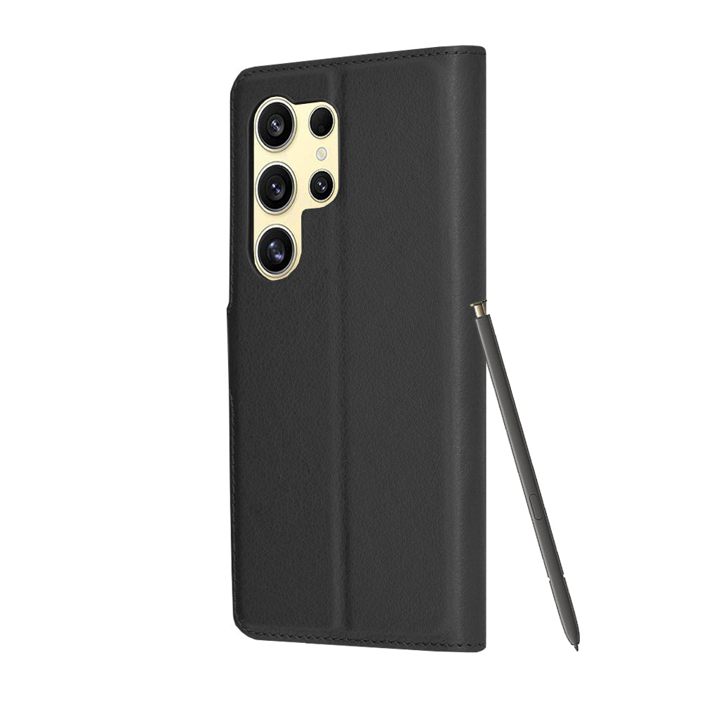 Capa para Samsung Galaxy S24 Ultra S928, Techsuit, Leather Folio, Preta