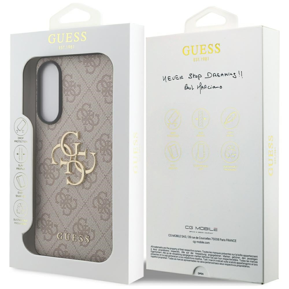 Capa para Samsung Galaxy S25 Edge S937, Guess, Big 4G Logo Classic, Rosa