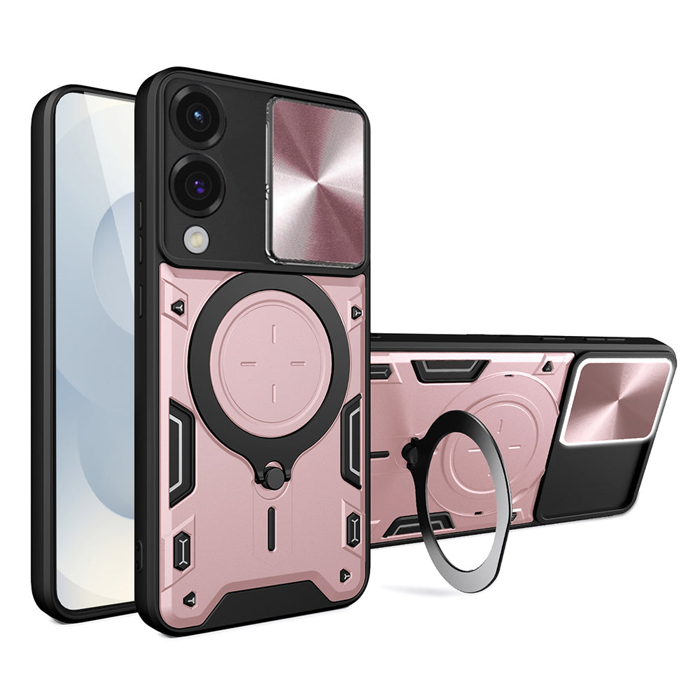 Capa para Samsung Galaxy S25 Edge S937, Techsuit, CamGuard Pro, Rosa Dourado