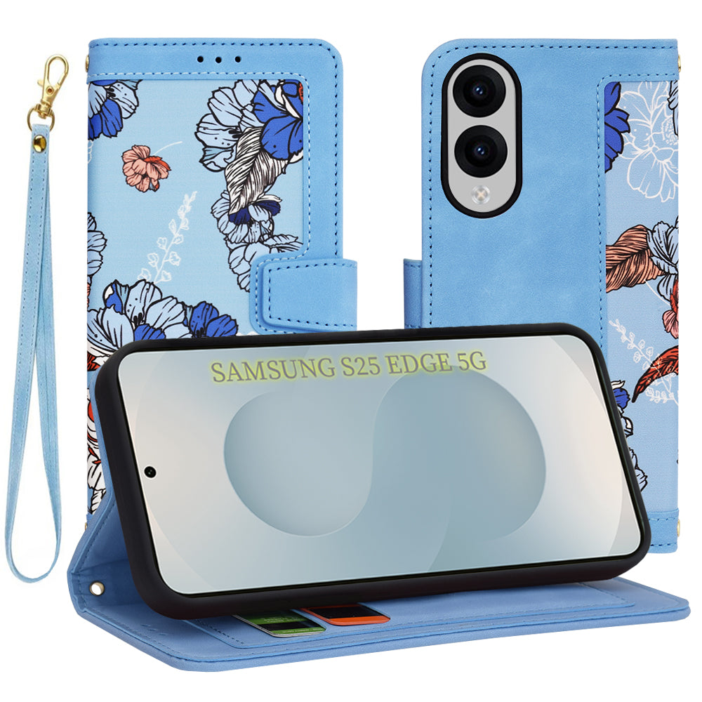 Capa para Samsung Galaxy S25 Edge S937, Techsuit, FlipCraft, Azul