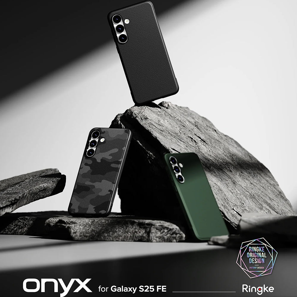 Capa para Samsung Galaxy S25 FE, Ringke, Onyx, Preta