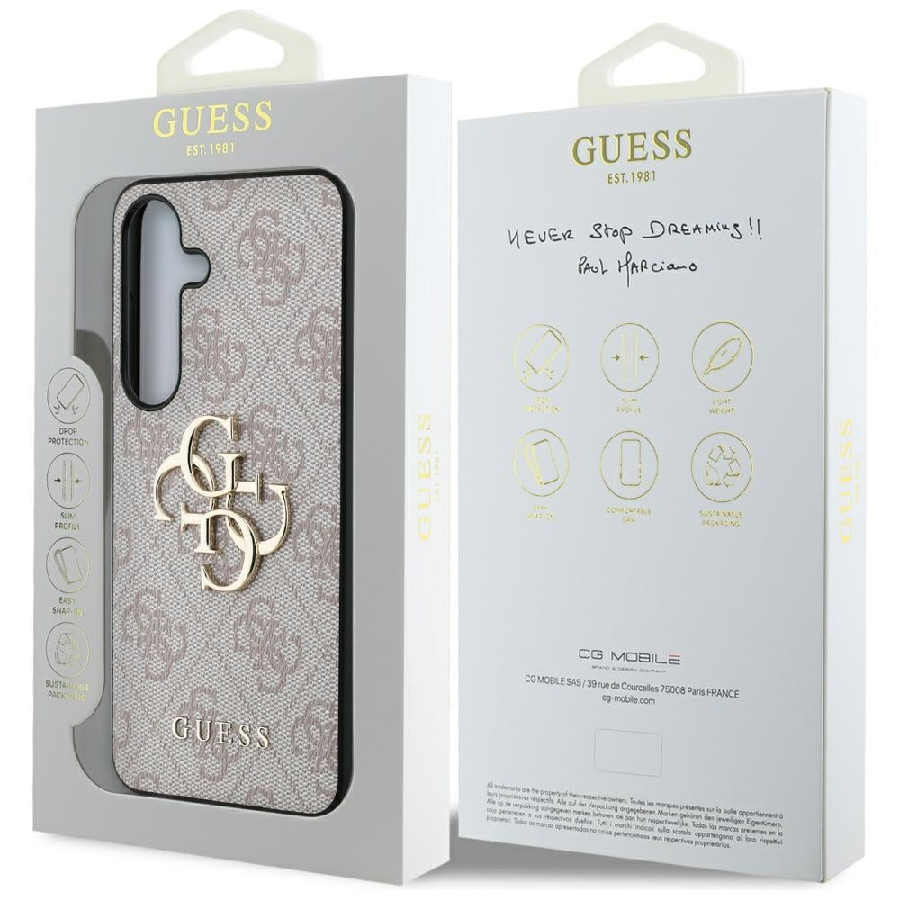Capa para Samsung Galaxy S25+ S936, Guess, 4G Big Logo, Rosa