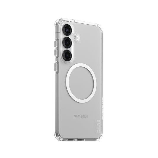Capa para Samsung Galaxy S25+ S936, PanzerGlass, Care Urban Combat, Transparente Branca