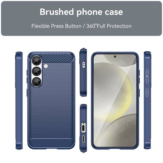 Capa para Samsung Galaxy S25+ S936, Techsuit, Carbono, Azul
