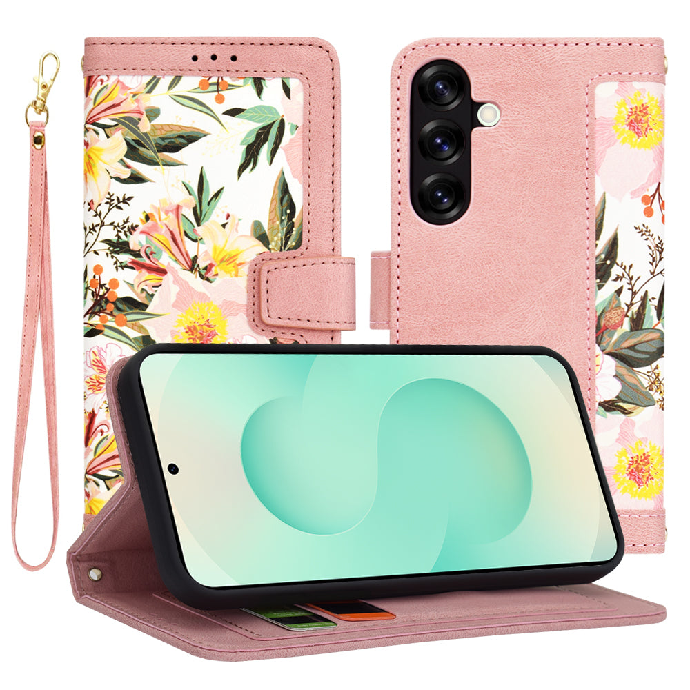 Capa para Samsung Galaxy S25+ S936, Techsuit, FlipCraft, Rosa