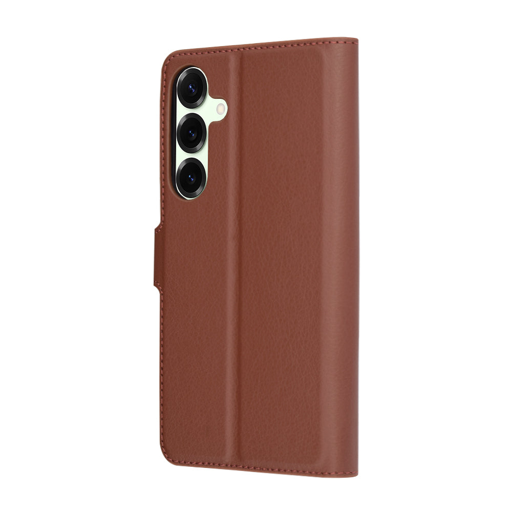 Capa para Samsung Galaxy S25+ S936, Techsuit, Leather Folio, Castanha